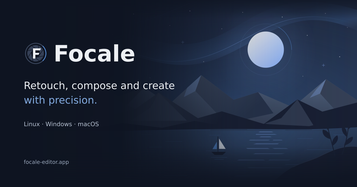 I'm building Focale, a desktop image editor for Linux, Windows and macOS
